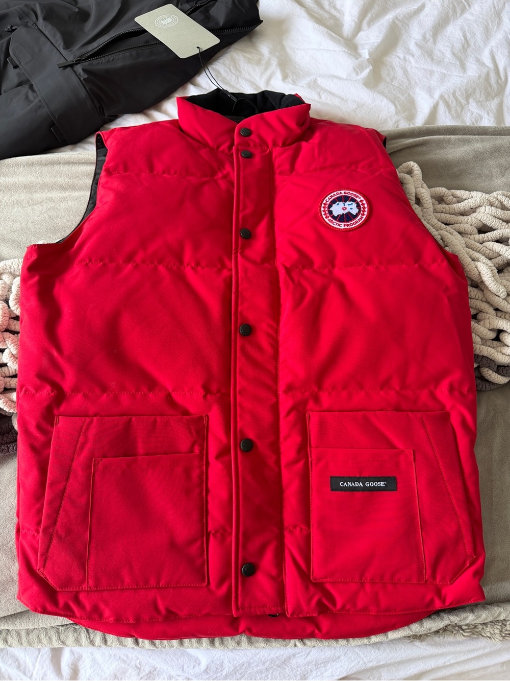 Canada Goose Red Freestyle Crew Vest